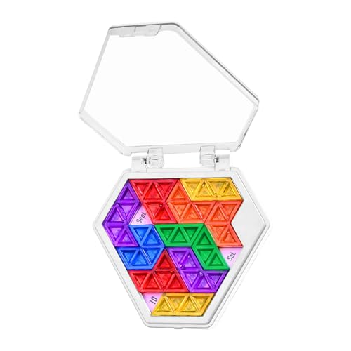 Hexagonales Kalender-Puzzle-Spielzeug, Block-Puzzle-Spielzeug für | Kreatives Puzzle-Spielzeug für den täglichen Kalender in Wabenform, Puzzles Tangram-Puzzles geometrisches Lernspielzeug von Nbhuiakl