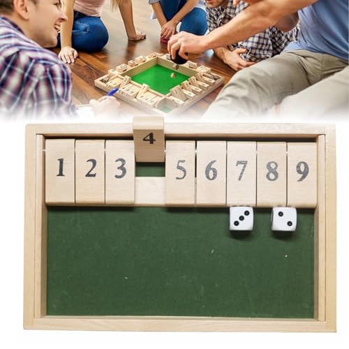 Emboadlie-Spiel, Emboadlie Shut The Box-Spiel, Lustige Emboadlie-Familienspiele – Shut The Box-Brettspiel, Klassische Tischversionen Von Spielen Für Den Unterricht (Einzeln) von Nbzsmlkn