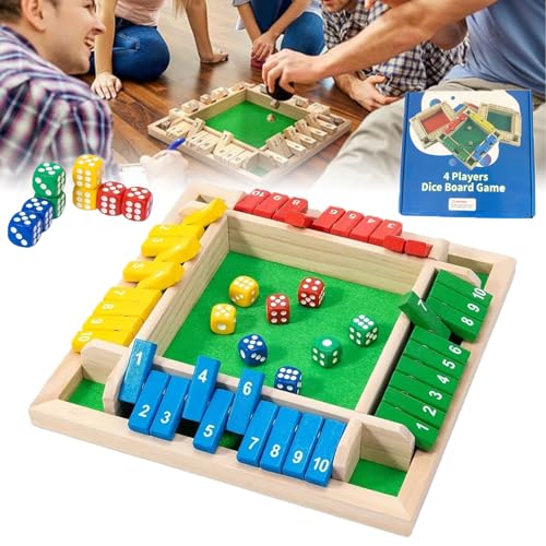 Emboadlie-Spiel, Emboadlie Shut The Box-Spiel, Lustige Emboadlie-Familienspiele – Shut The Box-Brettspiel, Klassische Tischversionen Von Spielen Für Den Unterricht (Farbe) von Nbzsmlkn