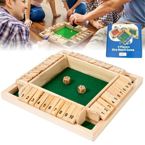 Emboadlie-Spiel, Emboadlie Shut The Box-Spiel, Lustige Emboadlie-Familienspiele – Shut The Box-Brettspiel, Klassische Tischversionen Von Spielen Für Den Unterricht (Grün) von Nbzsmlkn