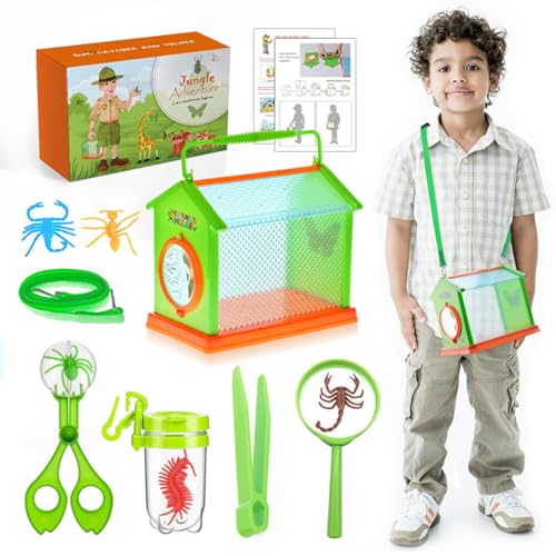 Nchdewui Forscherset für Kinder, Insekt Viewer Box, Insekten Forscherset Kinder, Outdoor Spielzeug Geschenk für Kinder, Naturerkundungen Geschenk für Kinder von Nchdewui