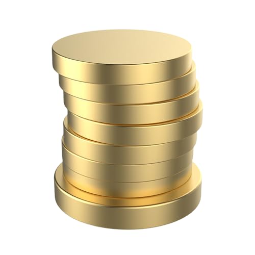 Nchdewui Kinetisches Schreibtischspielzeug, Spinnerei Schreibtisch Spielzeug, Goldmünzen-Top-Desktop-Spielzeug, Desktop-Spinning-Fidget-Spielzeug, Stress Abzubauen, Geschenk Für Frauen (Gold) von Nchdewui