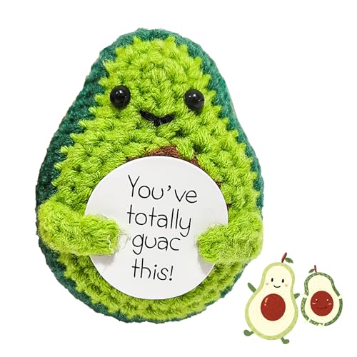 Pocket Hug Avocado, Mini Lustige Positive Avocado Puppe, Mutmacher Geschenk, Beste Freundin Geschenke, Motivationsgeschenke für Freundin Familie Freund Patient von Necdeol