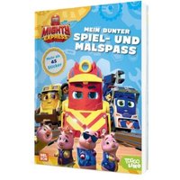 CARLSEN 512373 Mighty Express: Mein bunter Spiel- und Malspaß von Nelson