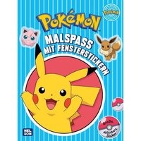 CARLSEN 512504 Pokémon - Malspaß mit Fensterstickern von Nelson