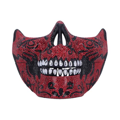 Nemesis Now Jeweled Skull Maskerade Maske - aufwendiges Skelett Design mit Strass Geschenke & Cosplay für Maskenbälle Gothic Events - Rot Nemesis Now Jeweled Skull Maskerade Maske - aufwendiges Skelett Design mit Strass Geschenke & Cosplay für Maskenbälle Gothic Events - Rot von Nemesis Now