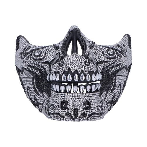 Nemesis Now Jeweled Skull Maskerade Maske - aufwendiges Skelett Design mit Strass Geschenke & Cosplay für Maskenbälle Gothic Events - Silber Nemesis Now Jeweled Skull Maskerade Maske - aufwendiges Skelett Design mit Strass Geschenke & Cosplay für Maskenbälle Gothic Events - Silber von Nemesis Now