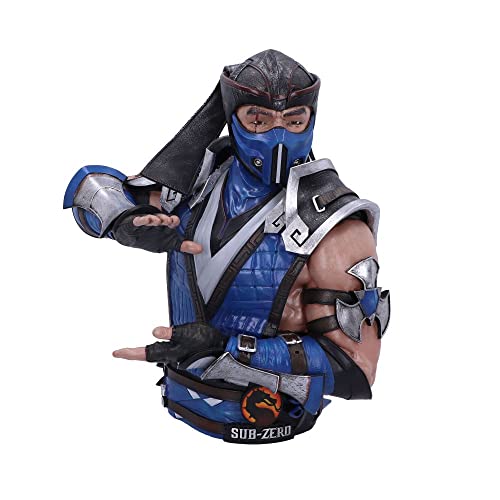 Nemesis Now Offiziell lizenzierte Mortal Kombat Sub-Zero Büste, Blau, 29 cm, Kunstharz von Nemesis Now