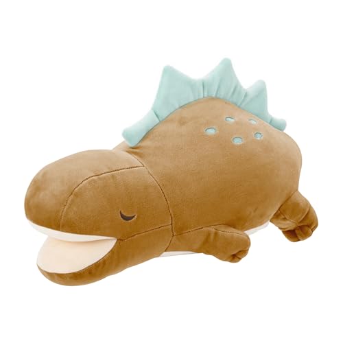 Nemu Nemu Animals 6202737 Plüschtier, Dinosaurier Stego, Kuscheltier, extra weich und kuschelig, Stofftier, Designed in Japan, Kuschelkissen mit Handfach, Größe L, 53 cm von Trousselier