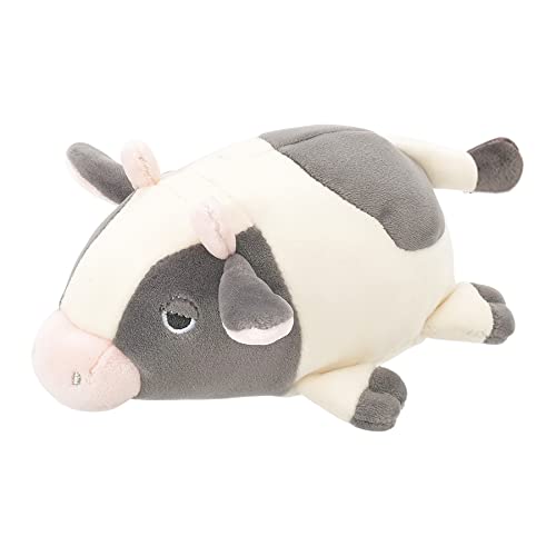 Nemu Nemu Animals 6243007 Plüschtier, Kuh Molly, Kuscheltier, extra weich und kuschelig, Stofftier, Designed in Japan, Kuschelkissen, Größe S, 11 cm von LIV HEART