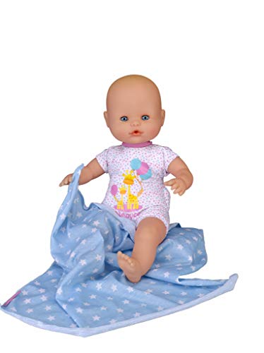 NENUCO - Neugeborenes Spielzeugpuppe | Mit Babylaute, 35 cm, Inklusive Babydecke - Für Kinder über 1 Jahr - Schlafende Augen, Bauchdruckgeräusche von Nenuco
