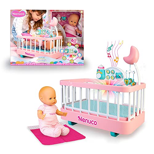 NENUCO 700017203 Kinderbett hilft Doll, Bunt, Talla única, Mehrfarbig von Nenuco