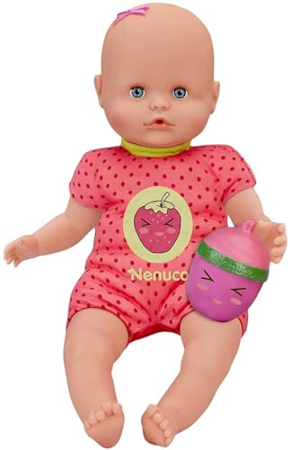 Nenuco-Babypuppe mit Rasselflasche und rosa Pyjama für Kinder ab 1 Jahr (Famosa 700014920) von Nenuco