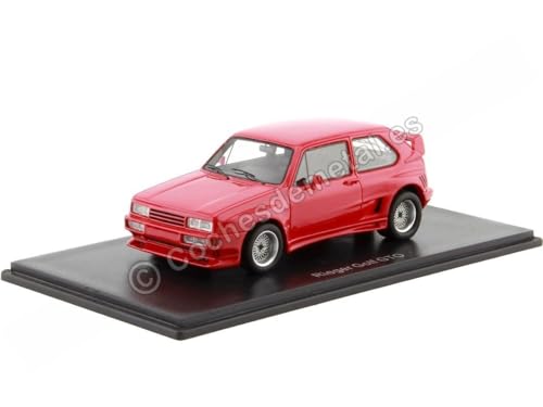 NEO+ VW Golf 1 Rieger GTO rot Modellauto, 1:43, Kind, Hochwertige Verarbeitung und Fertigmodell, Unisex, Push, 3.5 inches, 6+ von NEO+