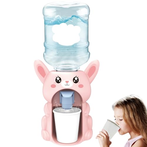 Neroyaner Mini -Wasserspender Trinkbrunnen Miniaturkaninchenform niedliche Cartoon -Simulation Kinder Wasserspender für das Spielen von Spielpuppenhauszubehör von Neroyaner