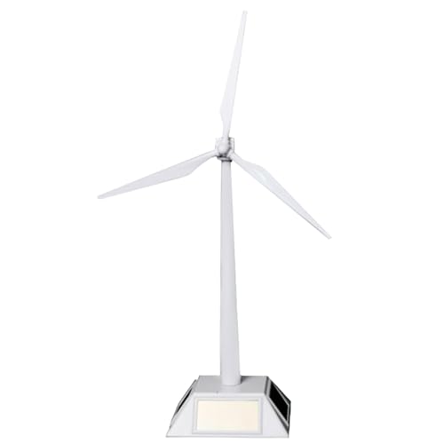 Windmühlenspielzeug Windturbinenspielzeug mit 3 Flügeln Solar-Windturbine ABS-Windmühlenspielzeug DIY pädagogisches weißes Windmühlenspielzeug für Kinder Sportartikel von Neroyaner