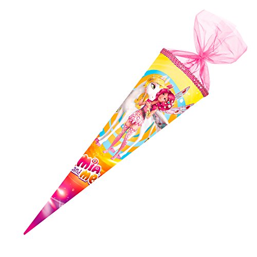 Nestler Schultüte Mia and Me Onchao Zuckertüte Einschulung Schule Kinder: Größe: 70 cm mit Glitzer von Nestler