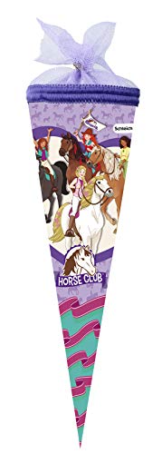 Nestler Schultüte Schleich Horse Club Zuckertüte Einschulung Schulanfang Schule: Größe: 22 cm rund von Nestler