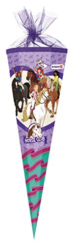 SCHLEICH Nestler Schultüte Horse Club Zuckertüte Einschulung Schulanfang Schule: Größe: 70 cm rund Sound von SCHLEICH