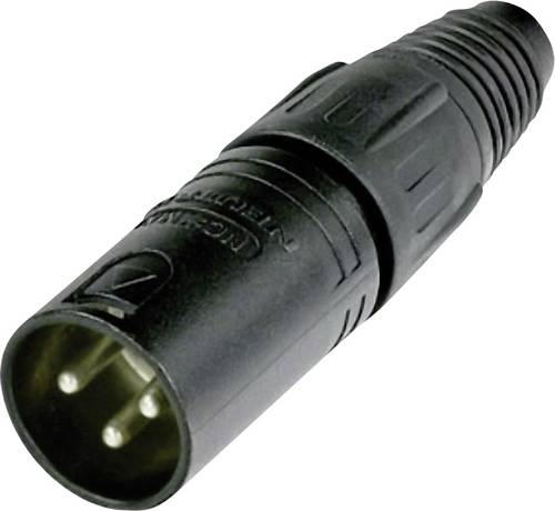 Neutrik NC3MX-BAG XLR-Steckverbinder Stecker, gerade Polzahl: 3 Schwarz 1St. von Neutrik