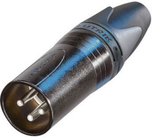 Neutrik NC3MXX-BAG XLR-Steckverbinder Stecker, gerade Polzahl: 3 Schwarz 1St. von Neutrik