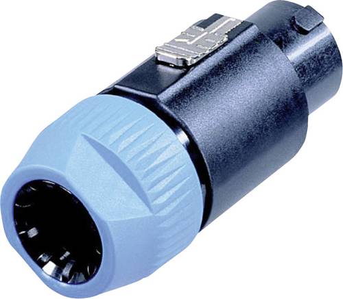 Neutrik NL8FC Lautsprecher-Steckverbinder Stecker, gerade Polzahl: 8 Schwarz, Blau 1St. von Neutrik