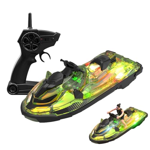 NevPuose Rc-Bootsspielzeug, ferngesteuertes Boot | 2,4 GHz Starkes Signal Wasserspielspielzeug - Lustiges Pool-See-Fluss-Wasserspielspielzeug, wasserdichtes Wasserspielspielzeug für, Mädchen ab 6 von NevPuose