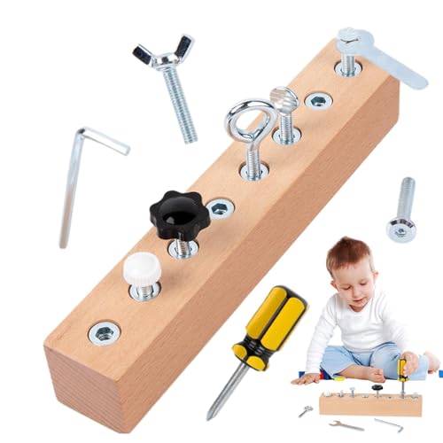 Schraubendreher-Brett-Set-Spielzeug – Feinmotorik-Matching-Spiel, Feinmotorik-Spielzeug |, Jumbo Nuts Bolts Spielzeug, Feinmotorik-Matching-Spiel für Kinder im Alter, pädagogisches Schraube von NevPuose