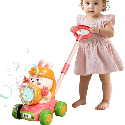 Elektrische Bubble Machine - Party Bubble Machine, Hubbit -Trolley -Bubble Maker Automatic 8.27x6.5x17,72 Zoll | Drehgebläse mit LED -Leuchten, Vorschullernaktivitäten, Aktivitäten, von Nevalerra