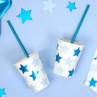 Partybecher "Kleiner Stern"in blau, 8er Pack von Neviti