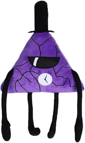 Nevstop Gravity Waterfall Plüschtier Bill Cipher Plüschtier Waddles Weich Rosa Schwein Plüsch für Kinder Geburtstag Weihnachten (11 Zoll Purple Dreieck) von Nevstop