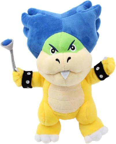 Nevstop Plüschpuppe Cartoon Koopaling aus Plüsch Bowser Jr Puppe weich Geschenk für Kinder Geburtstag Weihnachten (Ludwig 23 cm) von Nevstop