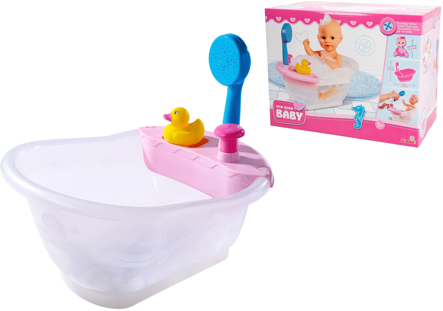 New Born Baby Badewanne mit Dusche von New Born Baby