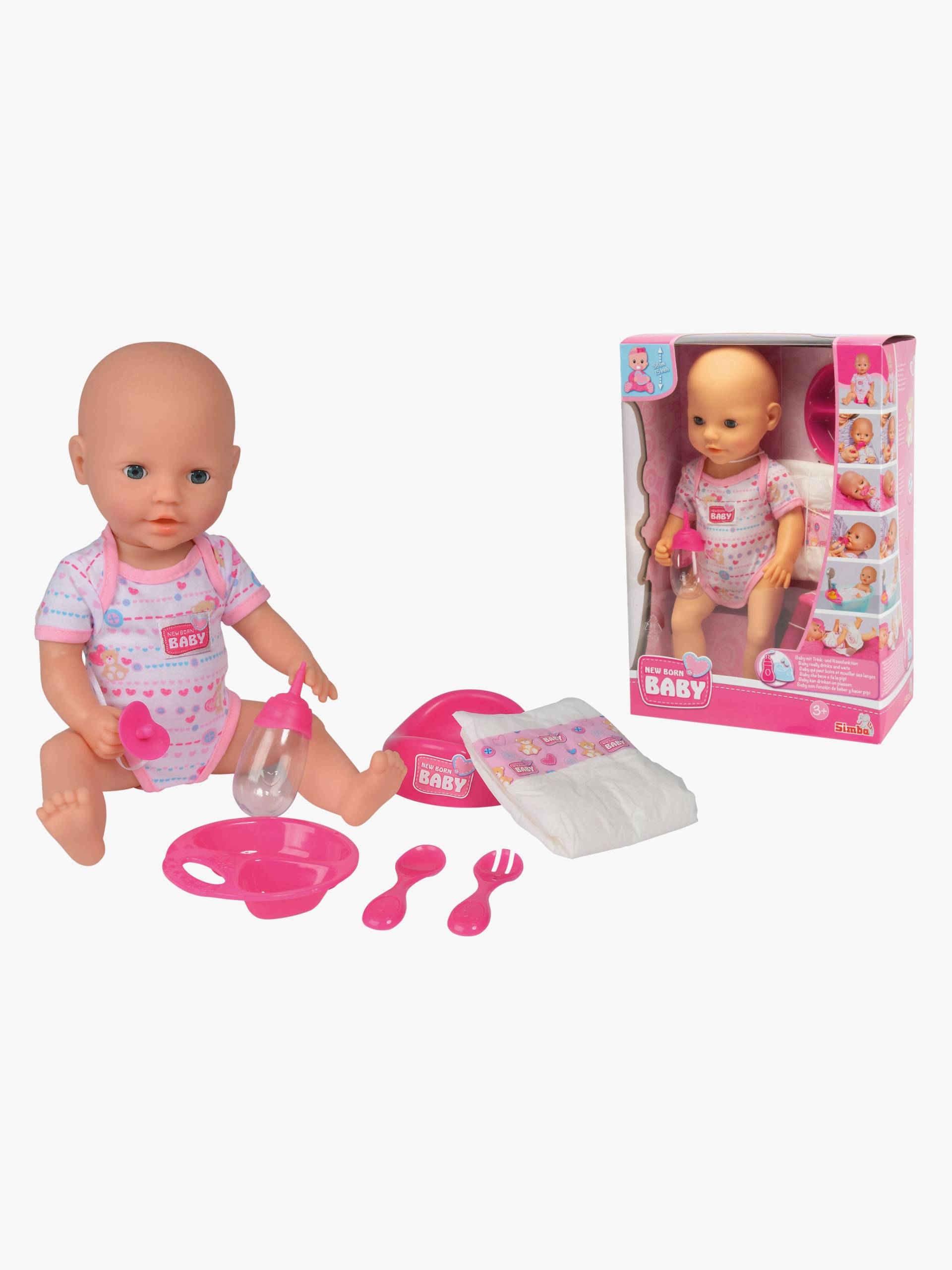 New Born Baby Puppe Trinken+Nässen 38 cm New Born Baby Puppe Trinken+Nässen 38 cm von New Born Baby