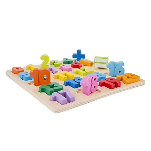 New Classic Toys 10539 Number Puzzle, Multicolore Color von New Classic Toys