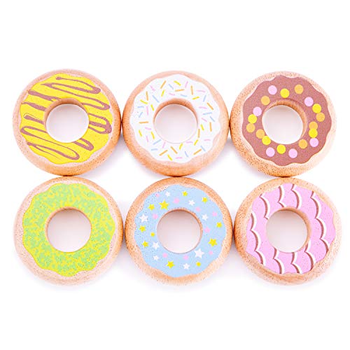 New Classic Toys 10629 Kinderrollenspiele Donuts-6 Stück von New Classic Toys