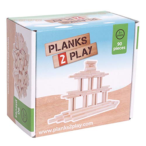 Planks 2 Play - 90 kleine Holzbretter von New Classic Toys