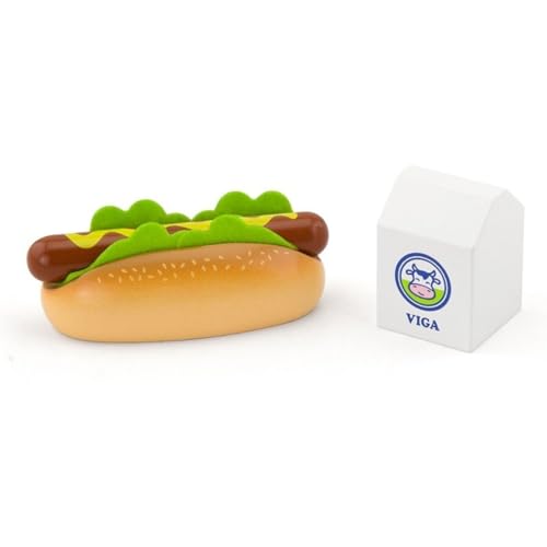 Viga Toys - Hotdog mit Milch - Set Viga Toys - Hotdog mit Milch - Set von Eitech