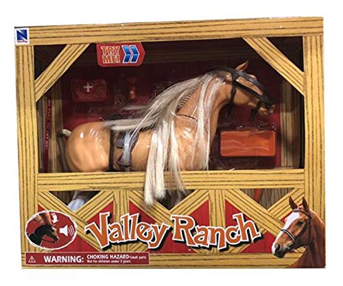 New Ray 37605 Newray Skala 1:9 B/O Horse Try Me, Hellbraun oder Dunkelbraun von NewRay