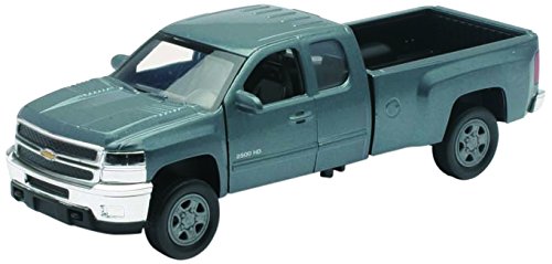 New Ray 54953 – Chevrolet Silverado 2500HD, Maßstab 1: 32, Die Cast, grau von NewRay