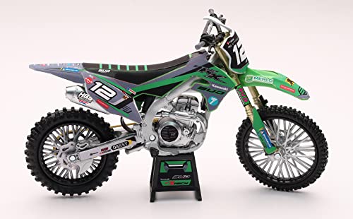 New-Ray - Maßstab 1:12 Kawasaki Bud Racing, Farbe Grün, 58174 von NewRay