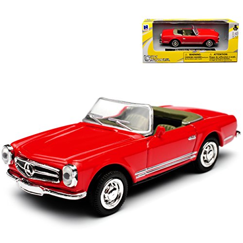 New Ray Mercedes-Benz 280SL Pagode Roadster Rot W113 1963-1971 1/43 Modell Auto von NewRay