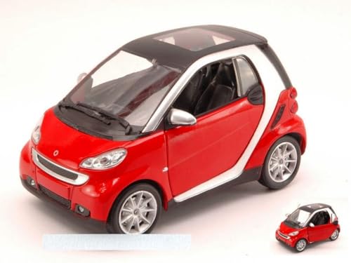 Scale Modell KOMPATIBEL MIT SMART FORTWO II Serie 2007 RED 1:24 New RAY NY71033R von NewRay