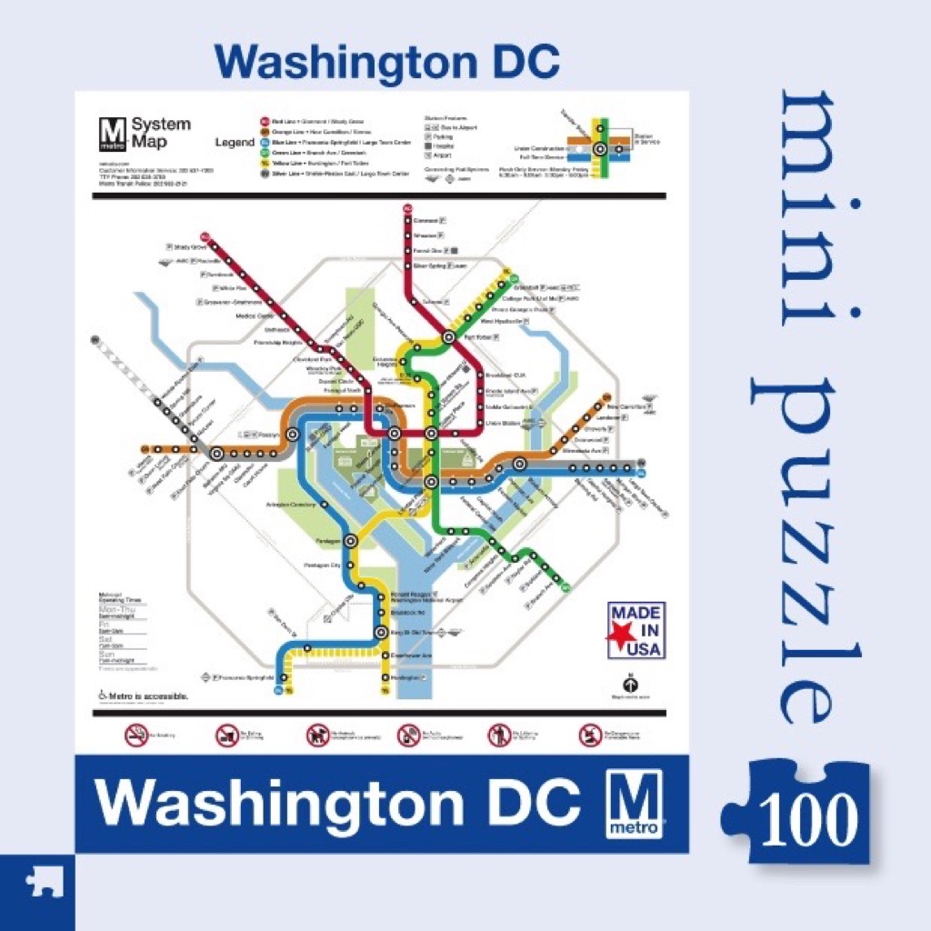 New York Puzzle Company DC Metro Map 100 Teile Puzzle New-York-Puzzle-SW132 New York Puzzle Company DC Metro Map 100 Teile Puzzle New-York-Puzzle-SW132 von New York Puzzle Company