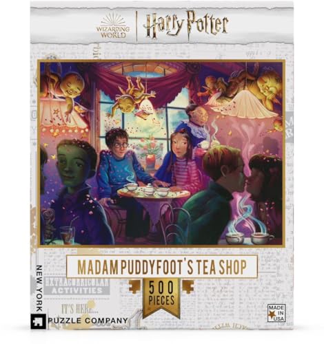 New York Puzzle Company - Harry Potter Madam Puddifoot's Tea Shop - 500 Teile Puzzle für Erwachsene von Mary Grand-Pré von New York Puzzle Company