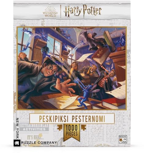 New York Puzzle Company - Harry Potter Peskipiksi Pesternomi - 1000 Teile Puzzle für Familienspielabende von Mary Grand-Pré von New York Puzzle Company