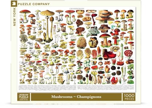 New York Puzzle Company Mushrooms ~ Champignons 1000 Piece Jigsaw Puzzle von New York Puzzle Company