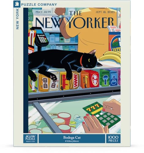 New York Puzzle Company - New Yorker Bodega Cat - 1000 Teile Puzzle für Familienspielabende von R. Kikuo Johnson New York Puzzle Company - New Yorker Bodega Cat - 1000 Teile Puzzle für Familienspielabende von R. Kikuo Johnson von New York Puzzle Company