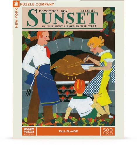 New York Puzzle Company - Sunset Magazine Fall Flavor - 500-teiliges Puzzle für Familienspielabende von New York Puzzle Company