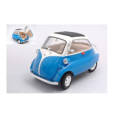 Für BMW ISETTA 250 1955 blau/weiß 1:18 - Welly - Straßenauto - Die Cast - Modellbau von New